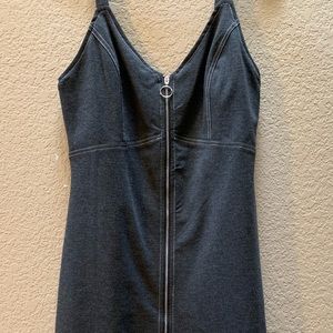 Front zipper dress
